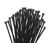 Armpow 6 Inch Black Zip Tie 1000 PCS, 18 Lbs - Small to Medium Zip Tie, Nylon PA66 UV Resistant Cable Tie for Indoor and Outdoor Use - Ideal for bundling and securing objects