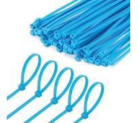 Armpow 6 Inch Blue Zip Tie 1000 PCS, 18 Lbs - Small to Medium Zip Tie, Nylon PA66 UV Resistant Cable Tie for Indoor and Outdoor Use - Ideal for bundling and securing objects