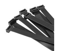 Armpow White Zip Ties Heavy Duty, Ultra Exclusive Strong Plastic Wire Ties, Large Cable Ties Extra Long Tie Wraps, Indoor and Outdoor UV Resistant (26 inch-440LBS, Black)