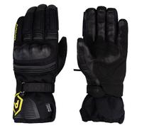 ARMR Kumaji 3.0 Motorcycle Mens Motorbike CE Waterproof Glove with PU Knuckle Protector, Fleece Lining, Touchscreen Compatible forefinger thumb, Rider Adventure Gloves Black Yellow (Black/Yellow, M)