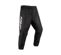 ARMR Men's Dryguard Waterproof Motorcycle Over Pant | Lightweight Weather Rain Protection Trousers, Black, 6XL