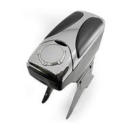 Armrest Arm Rest Centre Console Car Auto Van Bus Universal Storage Box Organizer Cup Holder Chrome Leather