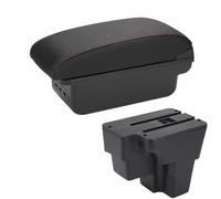 Armrest Box Car Retrofit Part Storage Box Accessorie South America For KIA For RIO For STONIC For Lx For Cerato HQGQCEZEK(B1 Black red 3USB)