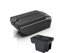 Armrest Box Central Content Box Interior Storage Car-styling Part Black White Red Line ABS Plastic For Chevy For Niva(B3 white line)