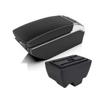 Armrest Box Central Storage Box Cup Holder Ashtray Modification Black Red White Line ABS Plastic For Mahindra For Bolero Console(A2 Black line)