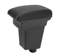 Armrest Box Console Storage with USB Ports,KIMISS Artificial Leather Center Console Storage Box Quiet Closing Comfortable Replacement for Captur Clio 4