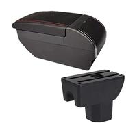 Armrest Box Dual Layer Center Console Storage Box Retractable Cup Holder Ashtray Accessories, Compatible with Suzuki, For Ignis 2016-2022 Car Armrest Box