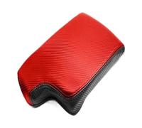 Armrest Box For BMW 3 Series E90 2005-2012 Car Carbon Texture Leather Interior Center Control Armrest Box Cover Trim(Red-black Splice)