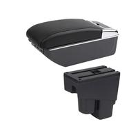 Armrest Box For Fit For Jazz 1 2002 2003 2004 2005 2006 2007 Armrest Box Arm Storage Box Car Accessories Center Console Armrest (C black line 7USB)