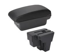 Armrest Box For KIA For STONIC For KIA For Rio Lx For Cerato Car Armrest Retrofit Part Storage Box Car Accessorie South America (C1 Black red NO USB)