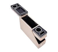 Armrest Box For Mazda For Biante 2008-2016 Car 3th 15CM16CM Row Front Railing Box Set Armrest Central Store Business(Beige 16cm Th3)