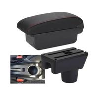 Armrest Box For Mitsubishi For Attrage For Mirage For Space Star Car Accessories Car Armrest Storage Box(C1 Black red NO USB)
