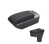 Armrest Box For Nissan For March K13 For Sunny Central Console Armrest Storage Box With Cup Holder Elbow Support Car Armrests(White Line)