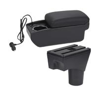 Armrest Box For Nissan For Sunny For March For Micra K13 Armrest Storage Box Dedicated Retrofit Parts Interior Car Armrests(A Black line Fast charging)