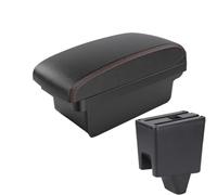 Armrest Box For Proton For Saga Armrest Storage Box Leather Arm Rest Car-styling USB Center Centre Console Accessories Interior Parts Auto Center Console Armrest(A1 Black red NO USB)