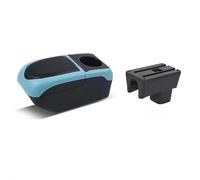 Armrest Box For Suzuki For Swift 2005-2022 Center Console Organizer Box Double Layer Storage Style Accessories(Black-blue)