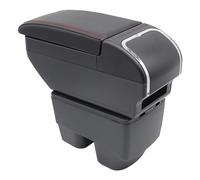 Armrest Box for Toyota Yaris Hybrid Center Console Storage with Cup Holder - Double Layer Design, 2015-2021 Compatible