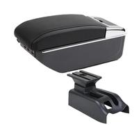 Armrest Box For VW For Bora For Golf 4 Armrest Box Car Armrest Interior Parts Center Storage Box With USB LED Center Console Armrest(D2 black line 7USB)