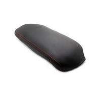 Armrest Box Leather Cover Trim For VW For Beetle 2014 13-18 Elastic Band Type Car Accessories Center Console(Black-red line)