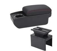 Armrest Box Universal Car Armrest Universal Model Armrest Box Car Storage Box Modification Interior Retrofit Parts Dedicated Center Console Armrest (B1 Black red 6USB)