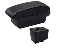 Armrest bracket Car Armrest Storage Box Accessories Simple Installation For VW For Polo Mk5 6R For Vento 2002 2003 2004-2009 Interior trim(A white line)