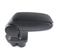 Armrest Car Arm Rest Centre Console Compatible with Vauxhall Corsa E X15 2014-2019 Hatchback Specific Model Fit Storage Box Organizer with Base Black Textile