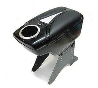 Armrest Car Arm Rest Centre Console Storage Box Leather Cup Holders Black Universal Organizer