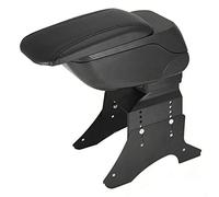 Armrest Car Arm Rest Centre Console Storage Box Sliding Top Leather Black Universal Organizer
