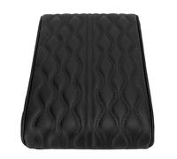 Armrest Chest Cover Cushion Quick Foam Waterproof Dustproof Comfortable PU Leather Center Console Cushion for Car Interior (Black)