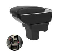 Armrest Compatible with Suzuki Vitara 2015 - 2019 Car Storage Box for Armrest Central Console Armrest Arm Compartment Double Layer with 7 USB Ports - Black Line