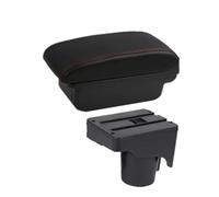 Armrest Container Compatible With VW For Golf 6 5 Mk6 Mk5 For Jetta Car Armrest Box Storage Centre Console(A Black red NO USB)