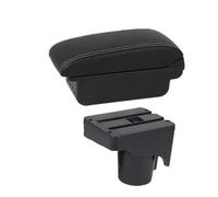 Armrest Container Compatible With VW For Golf 6 5 Mk6 Mk5 For Jetta Car Armrest Box Storage Centre Console(B Black white 3USB)