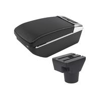 Armrest For Kia For Rio2 For Armrest Car Interior Center Console Multi-functional Accessory Storage Box Trim Parts Cup Holder Armrests Storage Box(A2 Black line 7 USB)