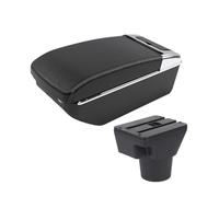 Armrest For Kia For Rio2 For Armrest Car Interior Center Console Multi-functional Accessory Storage Box Trim Parts Cup Holder Armrests Storage Box(A3 Black white 7 USB)