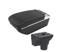 Armrest For Kia K2 For RIO 2011-2016 Car Accessory Raised Armrest Multi-functional Center Storage Box With Cup Holder Usb Armrests Storage Box(A3 Black white 7 USB)