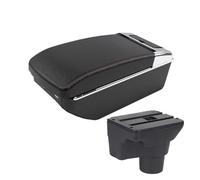 Armrest For Kia K2 For RIO 2011-2016 Car Accessory Raised Armrest Multi-functional Center Storage Box With Cup Holder Usb Armrests Storage Box(A1 Black red 7 USB)