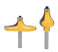 Armrest Handrail Router Bit Set Professional Woodworking Milling Cutter for Stair Handrail Modeling Carpenter Tool YG6 Alloy 8mm Shank 2pcs