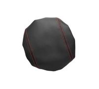 Armrest Leather Cover For Audi Q5 2010-2018 Car Center Control Box Elastic Band Armrest Lids(Black with red)