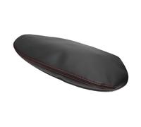 Armrest Leather Cover For Toyota For Rav4 2019-2021 Car Interior Center Control Box Elastic Band Trim Armrest Lids(Black with red)