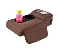 Armrest Mat - 4 in 1 Car Center Console Booster Seat | Multifunctional Sponge Leather Cup Holder Tissue Storage Box | Center Console Cover - SU Vehicle