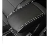 Armrest mat Car Accessories Center Console Armrest Box Leather Protective Cover Pad For Vw T-roc Troc 2019 2020 2021 2022 2023 2024(Black-white)