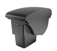 Armrest Organizer Tray Car Armrest Box For Kia For Soul 2006 2007 2008 2009 2010 2011 2012 2013 2014 2015 2016 2017(A2 black line Corium)