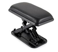 Armrest Pad Cars Car Armrest Pad Adjustable Cushion Height Left Right Elbow Support Anti-Fatigue(Black leather)