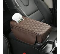Armrest Pad Cover for Mercedes SLR Stirling Moss 2009, Memory Foam Centre Console Cover, Breathable Leather Cushion, Anti-Slip Elbow Rest for Car SUV
