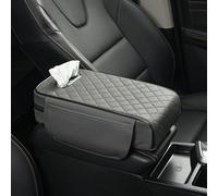 Armrest Pad Cover forAudi Q7 2007-2023, Memory Foam Centre Console Cover, Breathable Leather Cushion, Anti-Slip Elbow Rest for Car SUV