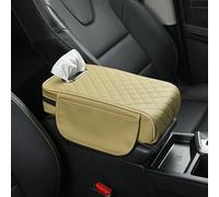 Armrest Pad Cover forGenesis 2012-2016, Memory Foam Centre Console Cover, Breathable Leather Cushion, Anti-Slip Elbow Rest for Car SUV