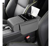 Armrest Pad Cover forHonda Civic 2010-2026, Memory foam armrest cover with cup holder, breathable leather, non-slip, fits all car models.