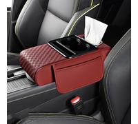Armrest Pad Cover forVolvo XC40 Recharge 2022-2023, Memory Foam Centre Console Cover, Breathable Leather Cushion, Anti-Slip Elbow Rest for Car SUV