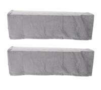 Armrest Protector Elastic Universal Polyester Covers Sofa 2pcs in Grey with Unique Shuttle Weaving Technology, Flexible Fit for Home and Office Use