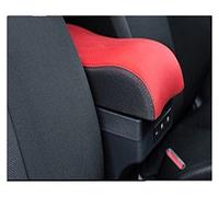 Armrest Storage Box Center Console Storage Box For Sail 3 Armrest Rotatable Dual Layer Ashtray USB Charging Car Decoration Accessories(C Black red lid)